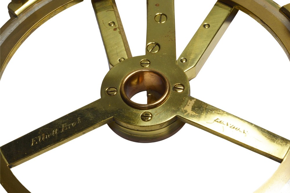 Antique Compass Station Pointer, Navigation Tool, London, Naval, Victorian 1890s