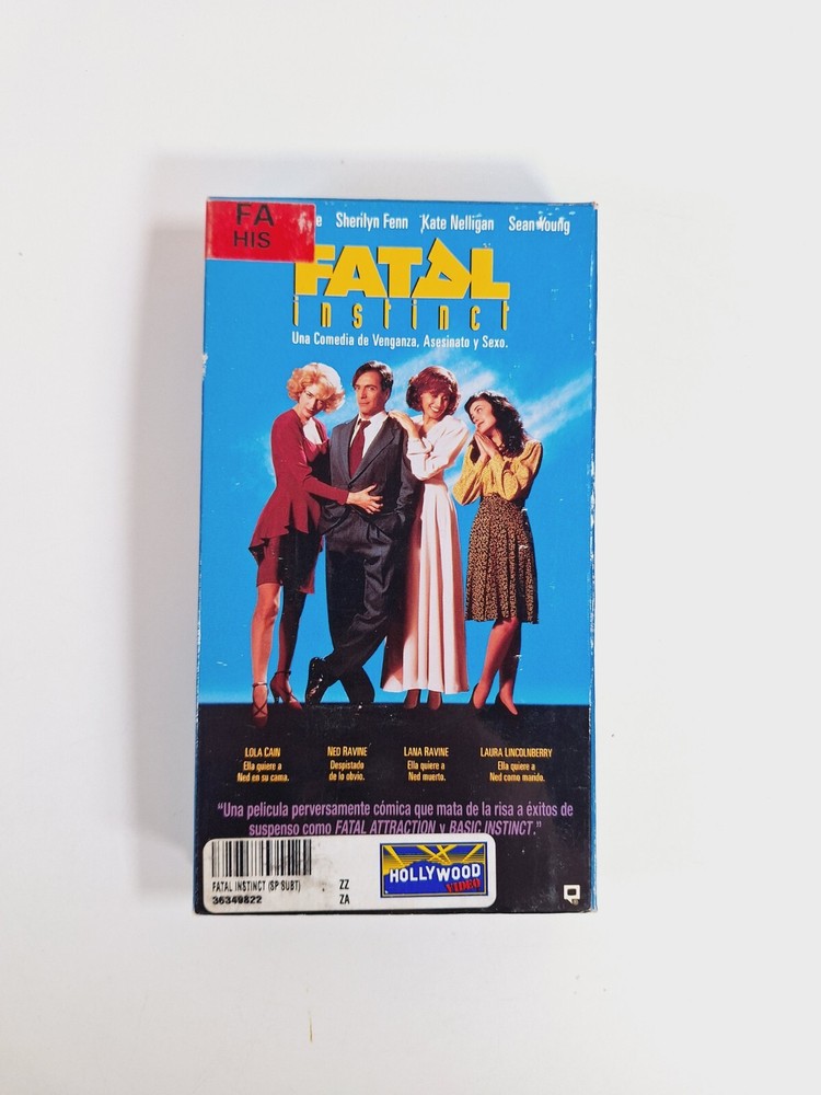 Fatal Instinct (VHS, 1994)  Spanish Subtitles