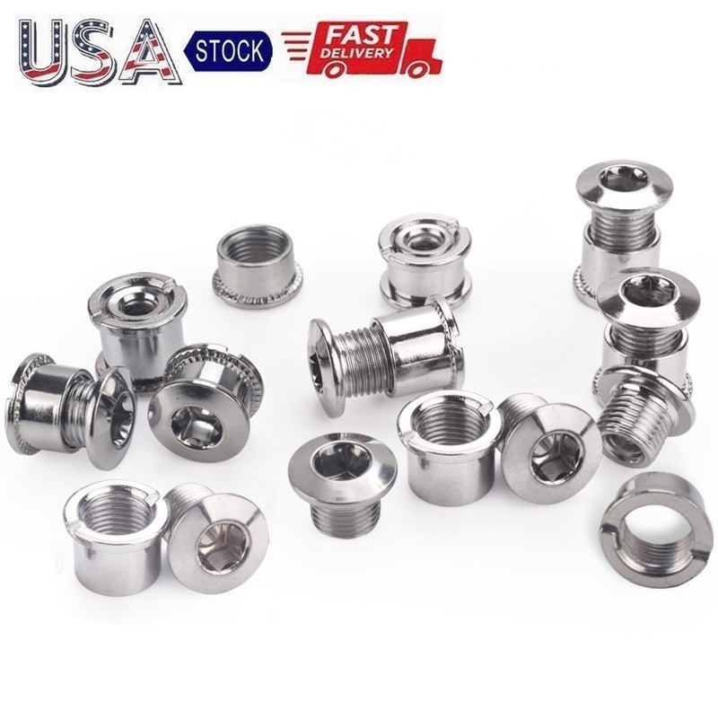 Bicycle Road Bike Crank Nuts Chainwheel Bolts Chainring Screws Bolt 6.5/8.5mm
