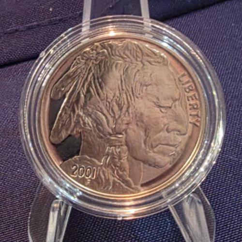 2001 American Buffalo Commemorative Silver Dollar, 1 Coin Set Original Box + COA