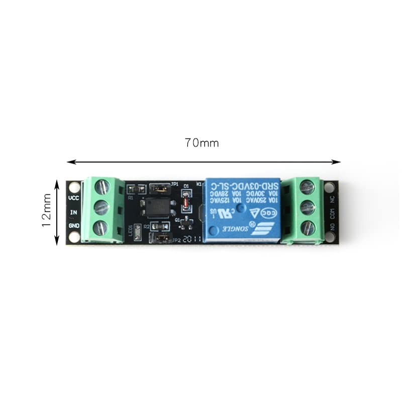 5Pcs 1 Channel DC 3V/3.3V Power Relay Module 3V Relay Switch Module with