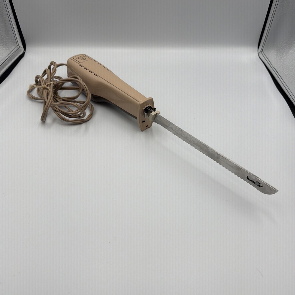 Vintage General Electric Custom Slicing Knife GE Model 34EK4 Works Great