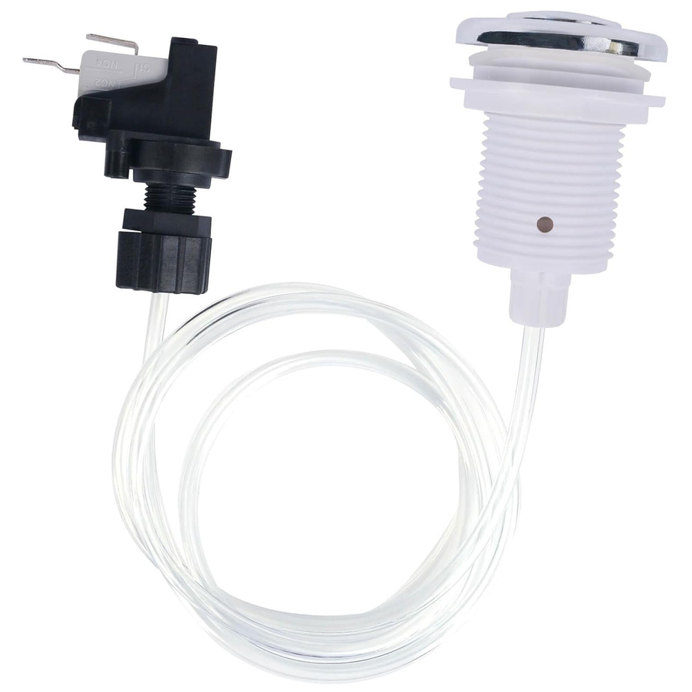 16A On Off Push Button Switch Jetted Whirlpool Jet for Bath Tub Spa Garbage (Bla