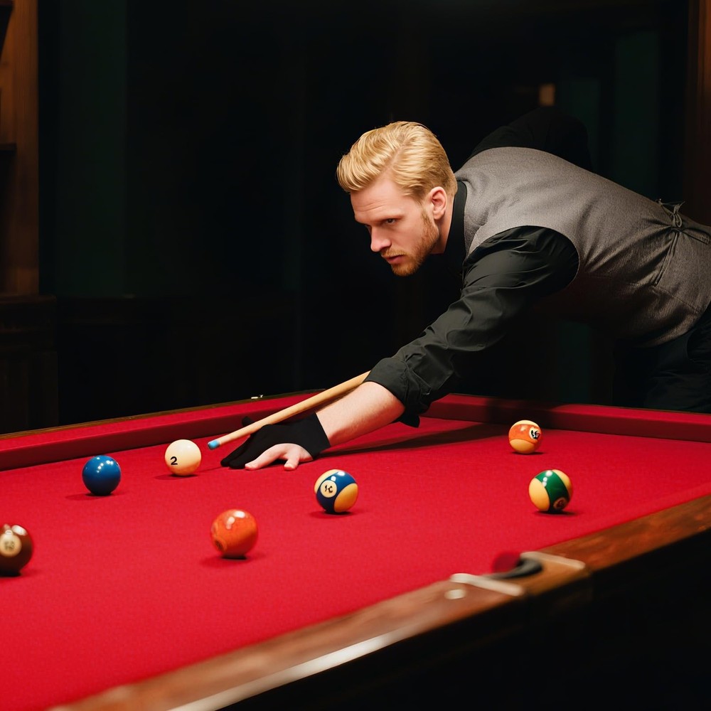 Pre-Cut Pool Table Felt Replacement Kit - 8ft Billiard Cloth w/Gloves, Strips
