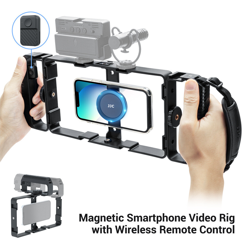for iPhone 13 Magnetic Rig Stabilizer Vlogging Kit Video Camera + Remote Control