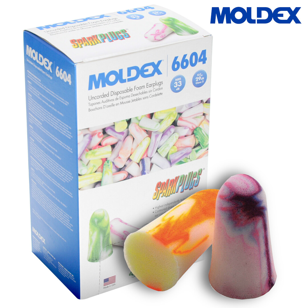 Moldex 6604 SparkPlugs Wrapped Uncorded Foam Ear Plugs (Pick Total Pairs)