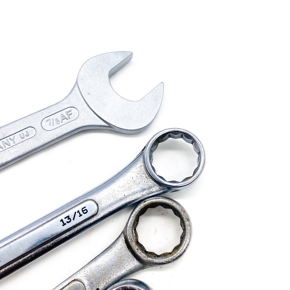 5 Pcs Gedore, Lectrolite and Assorted Open End, Combination Wrench Set