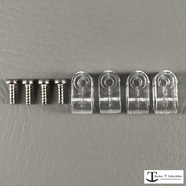 Riddell Authentic Acrylic Mini Helmet Facemask Clips - Replacement Upgrade