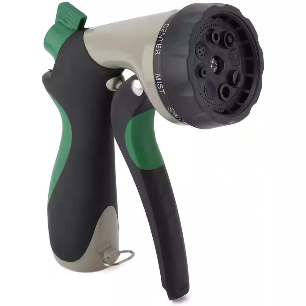 8-Pattern Front-Trigger Garden Hose Nozzle