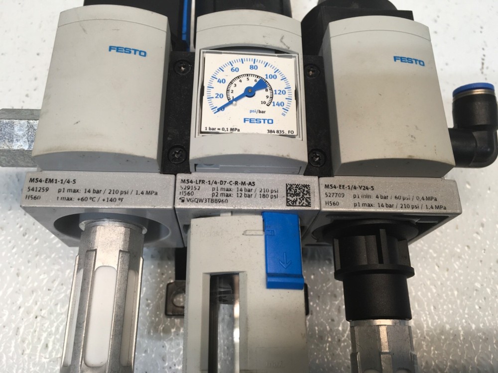 Festo MS4-LFR-1/4-D7-C-R-M-AS Filter Regulator System (KB)