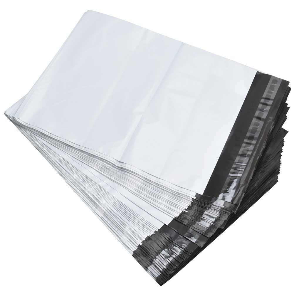 200 9x12 White Poly Mailers Self Sealing Shipping Envelopes Plastic Bags 2.5 Mil