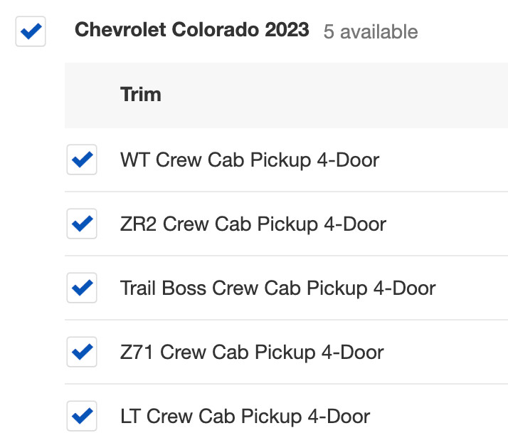 Gloss Black Raised Plastic Letters Inserts CHEVROLET COLORADO 23-2025 NOT VINYL