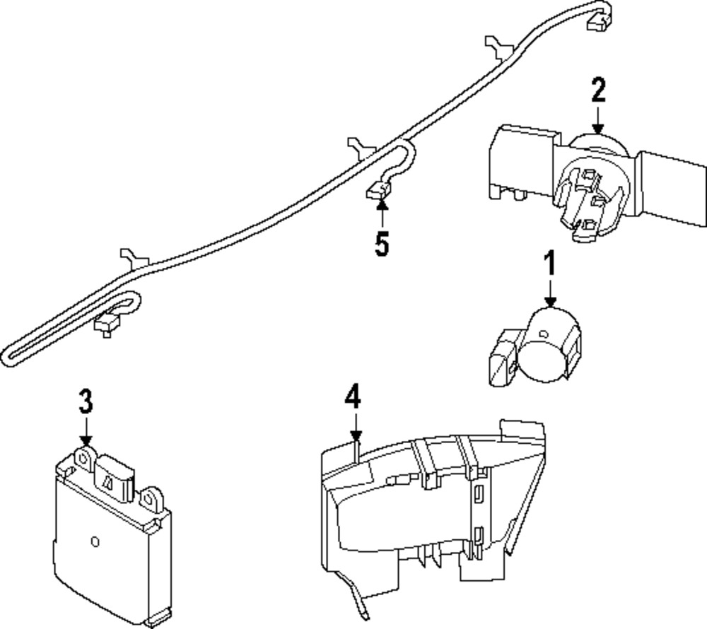 Genuine Nissan Parking Aid Sensor Bracket 28533-7LA1B