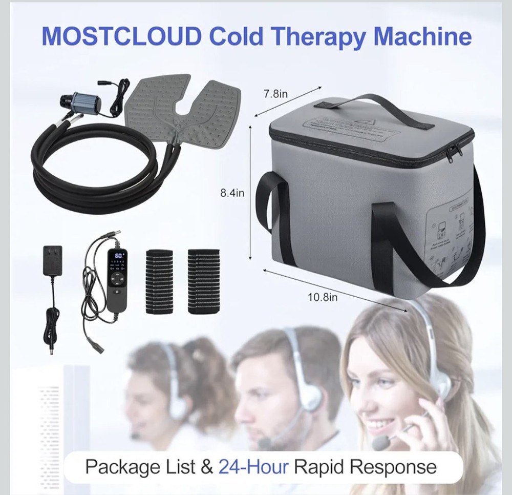 MOSTCLOUD Ice Machine for Knee After Surgery, Portable Cold Therapy Machine with
