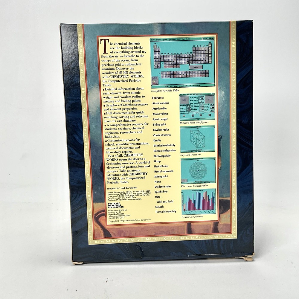 Software Marketing Corp. Chemistry Works Computerized Periodic Table - Open Box