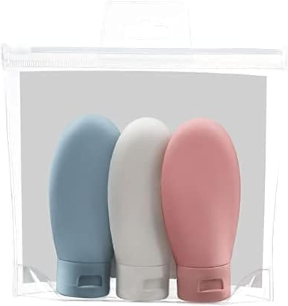 Travel Bottle, 3 Pcs Leak Proof Refillable Squeezable Containers Set(60 Ml) with