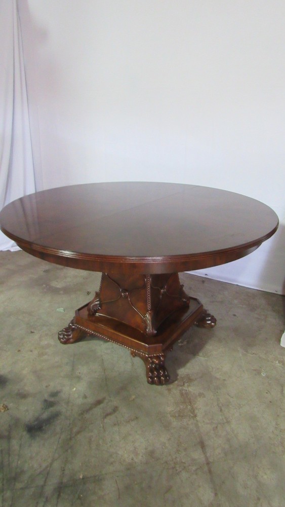 Maitland Smith Round Mahogany Dining Table Chippendale Amazing