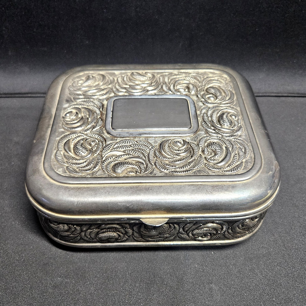 Vintage International Silver Company Silverplated - Red Lined  - Jewelry Box