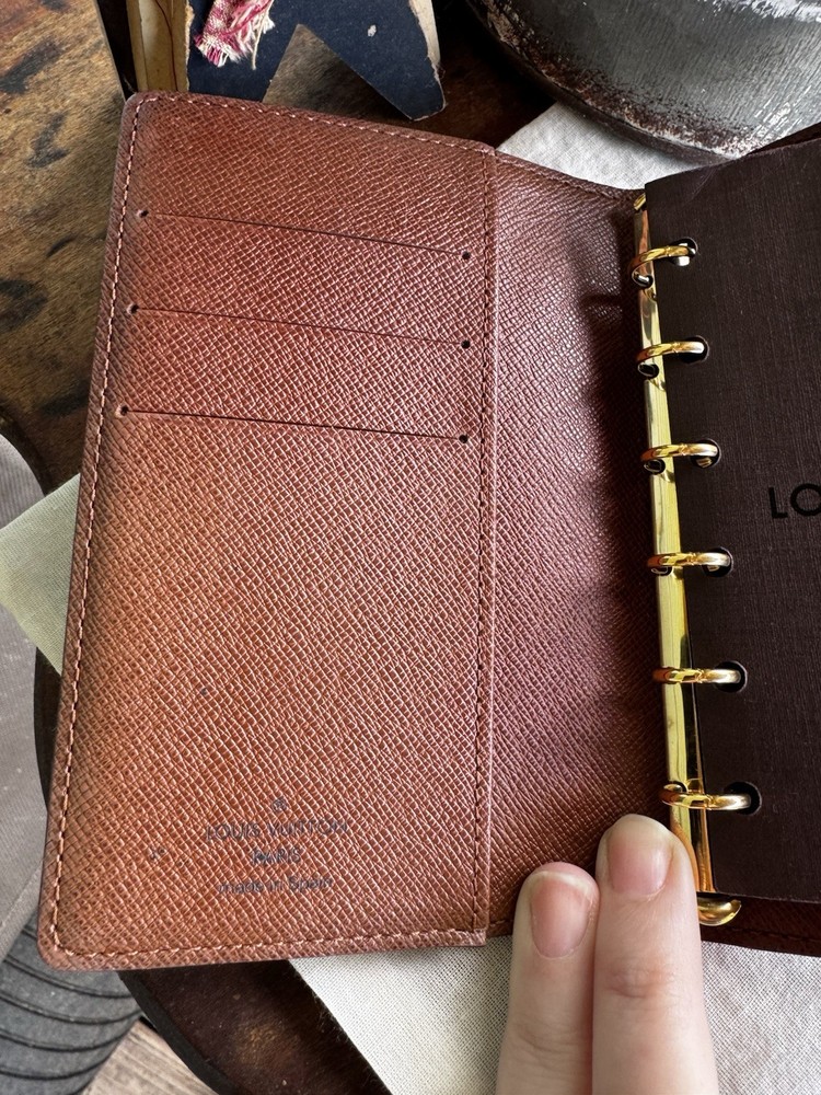 Nice Louis Vuitton Agenda PM Notebook Cover Planner Monogram Passport Wallet