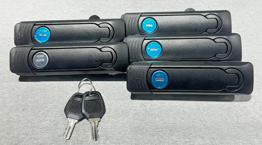 Swing Handle Latch, lock mechanism with keys, 5 latch lot