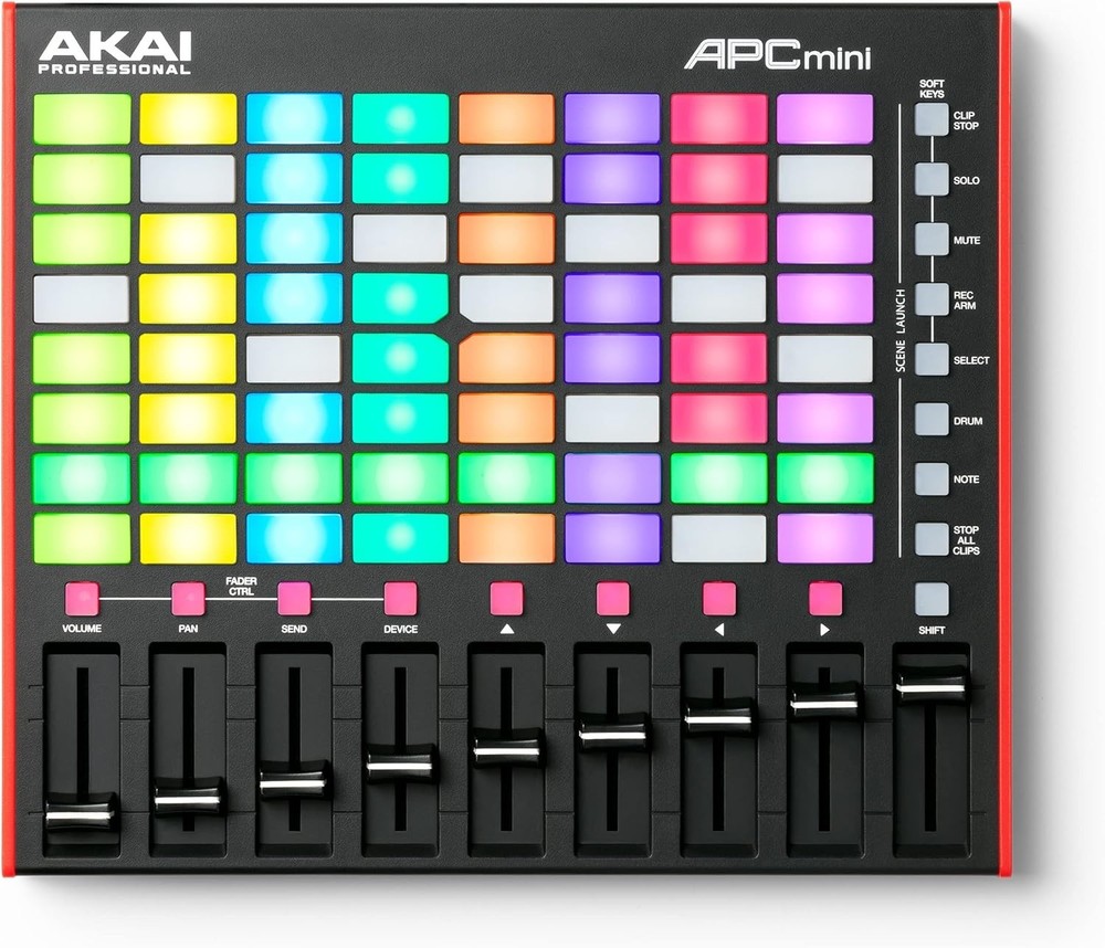 APC Mini MK2 - USB MIDI Pad Controller for Clip Launching with Ableton Live L...