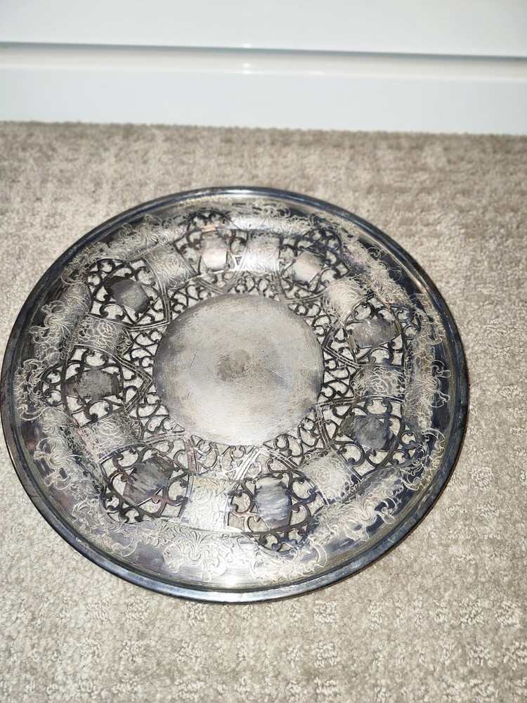 SHEFFIELD ROYAL ROCHESTER SILVER PLATE  Ornamental Plate