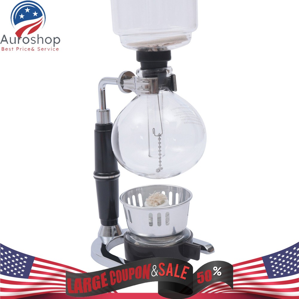 3 Cups Capacity Coffee Syphon Tabletop Siphon Coffee Maker Coffee Syphon Making