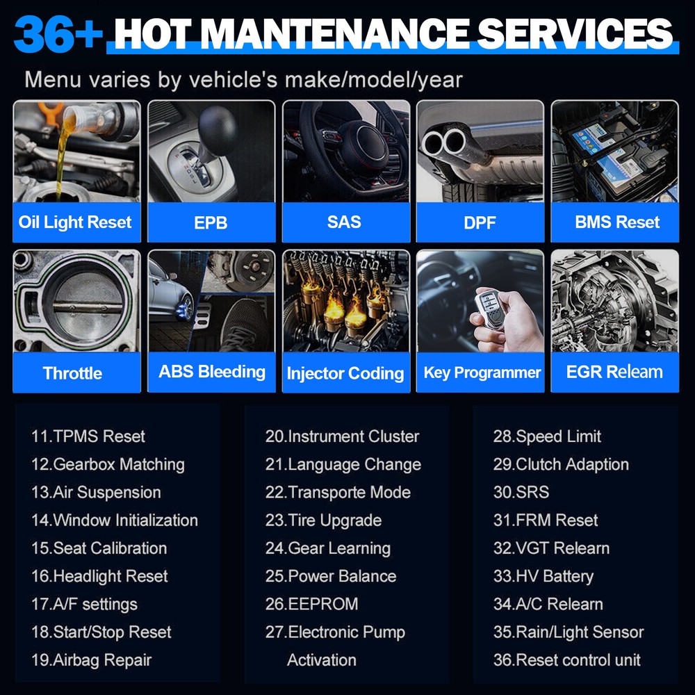 XTOOL D7 Auto Bidirectional Scanner Full System Diagnostic Key Pr0gramming Tool