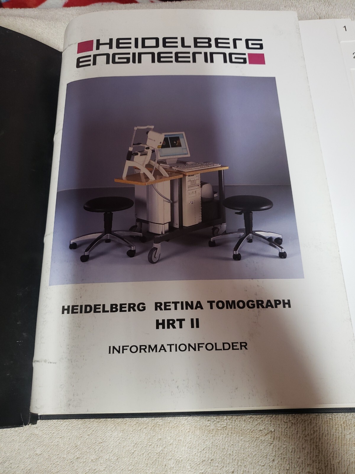 Heidelberg Engineering HRT 2 Manual Information Plus Disc