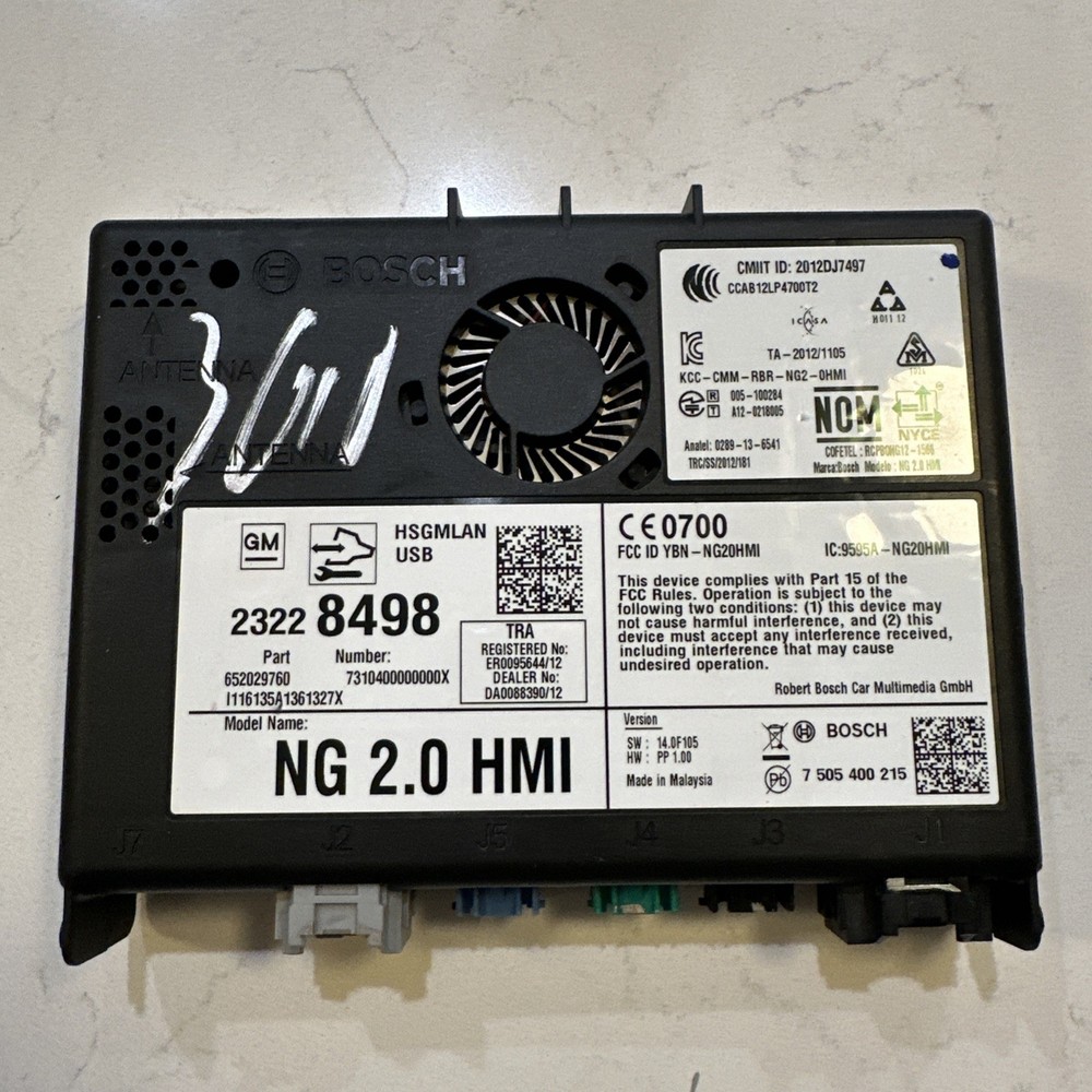 2015-2016 GM HUMAN MACHINE INTERFACE HMI MODULE OEM *UNLOCK EXTRA FEE* 23228498