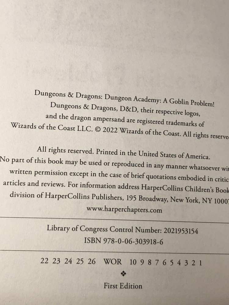 Dungeons & Dragons Dungeon Academy A Goblin Problem By Diane Walker