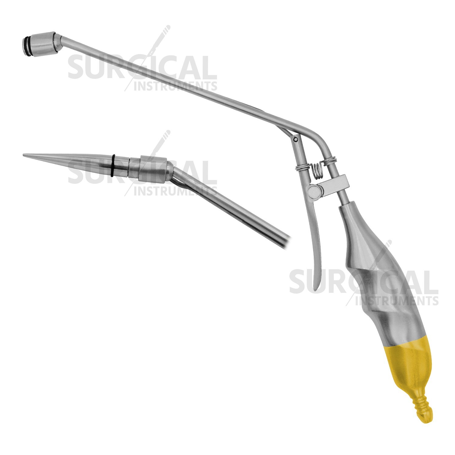 Hemorrhoid Suction Ligator Down Angle With 100 Latex Bands Surgical Instruments