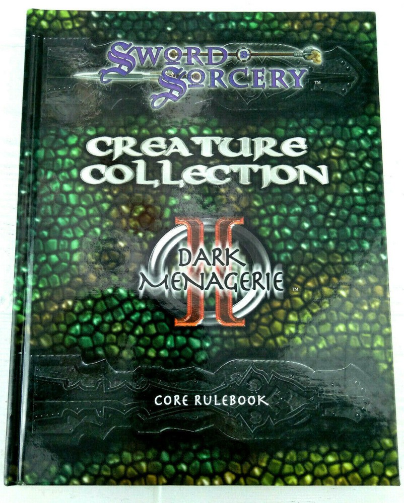 SWORD & SORCERY DARK MENACE II CREATURE COLLECTION CORE RULEBOOK D & D
