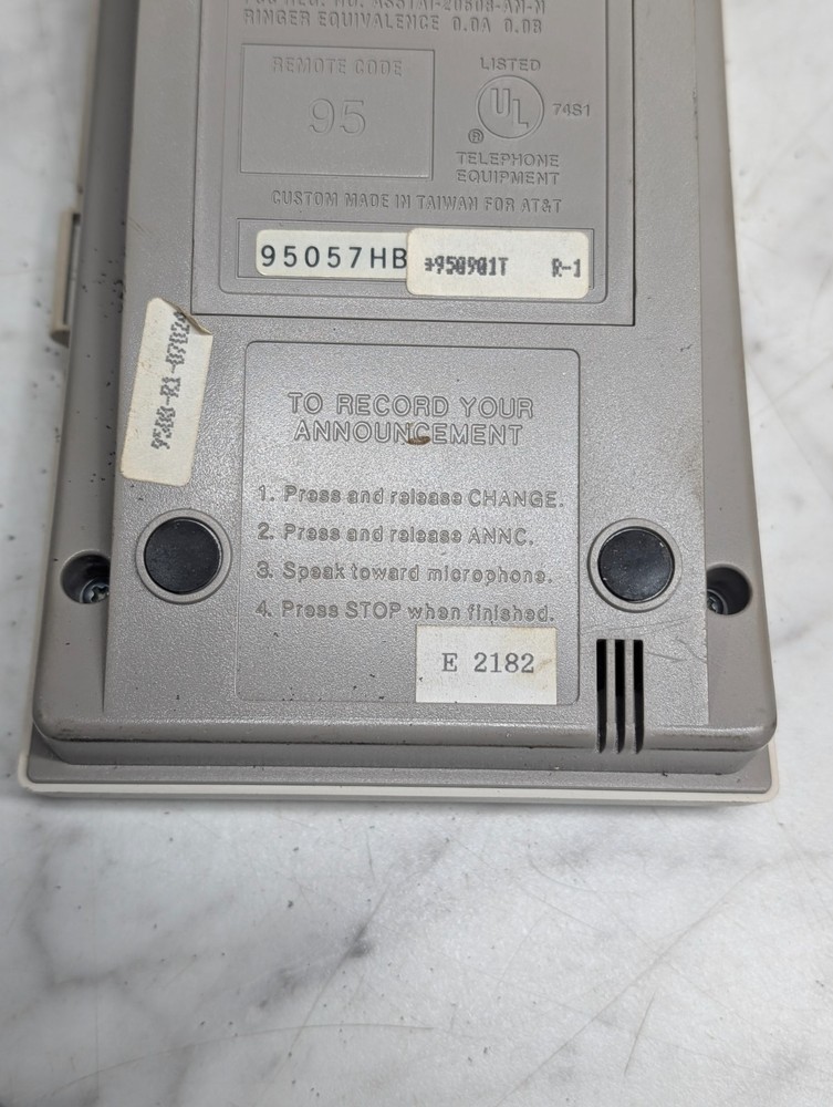 AT&T 1710 Tapeless Digital Telephone Answering System Message Machine
