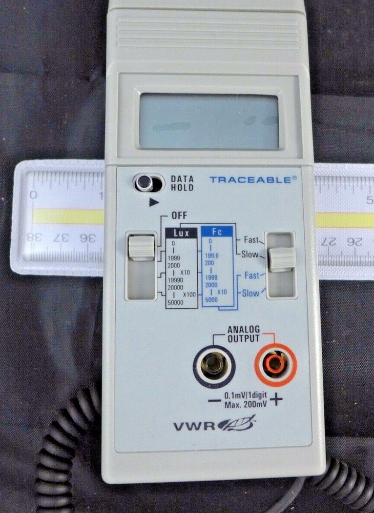VWR Light meter, dual range, traceable #62344-944