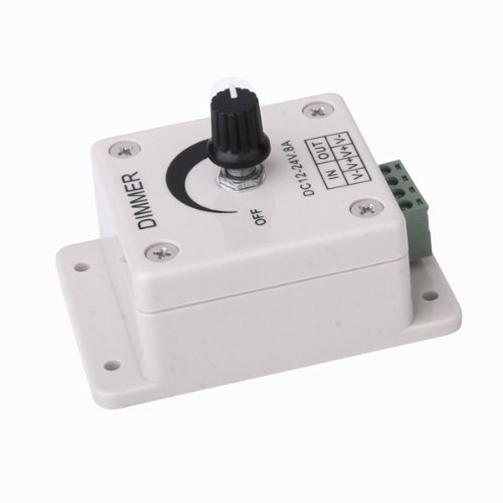 Dimmer DC 12V 24V 8A Switch Brightness Controller for LED Strip Light Lighting
