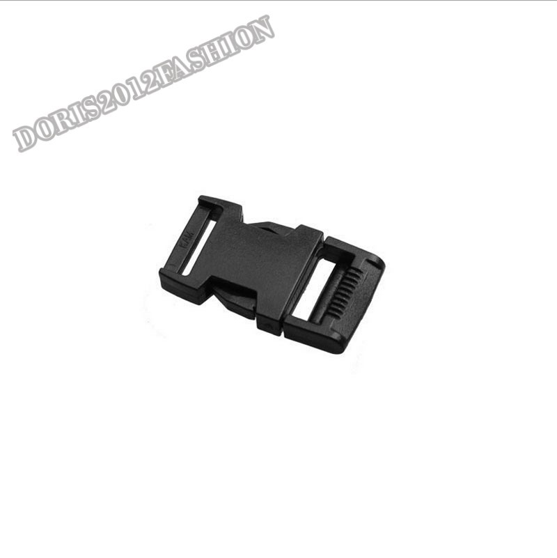 Adjusting Plastic side release buckles Belt Paracord clips webbing black white