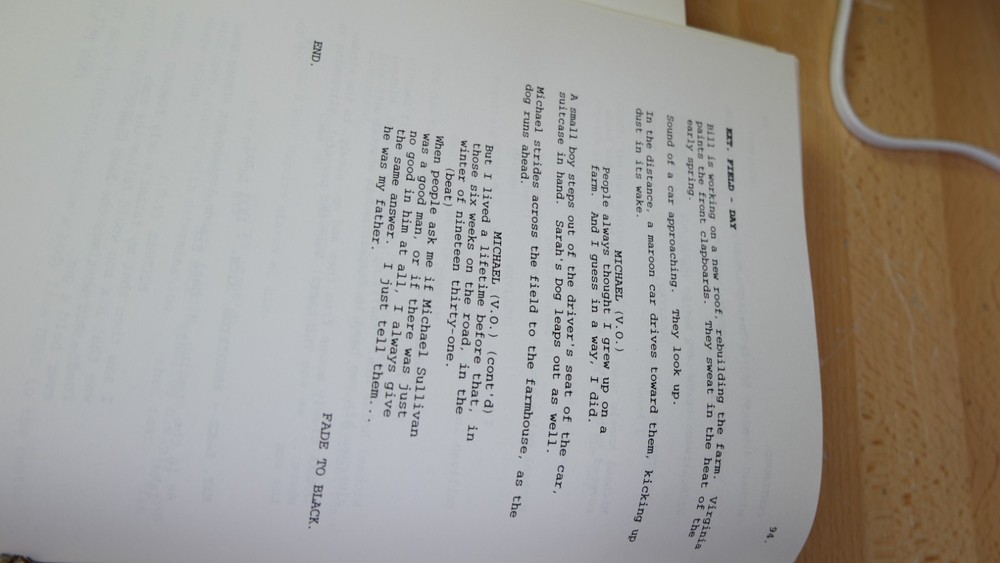 Road to Perdition Screenplay Script by David Self