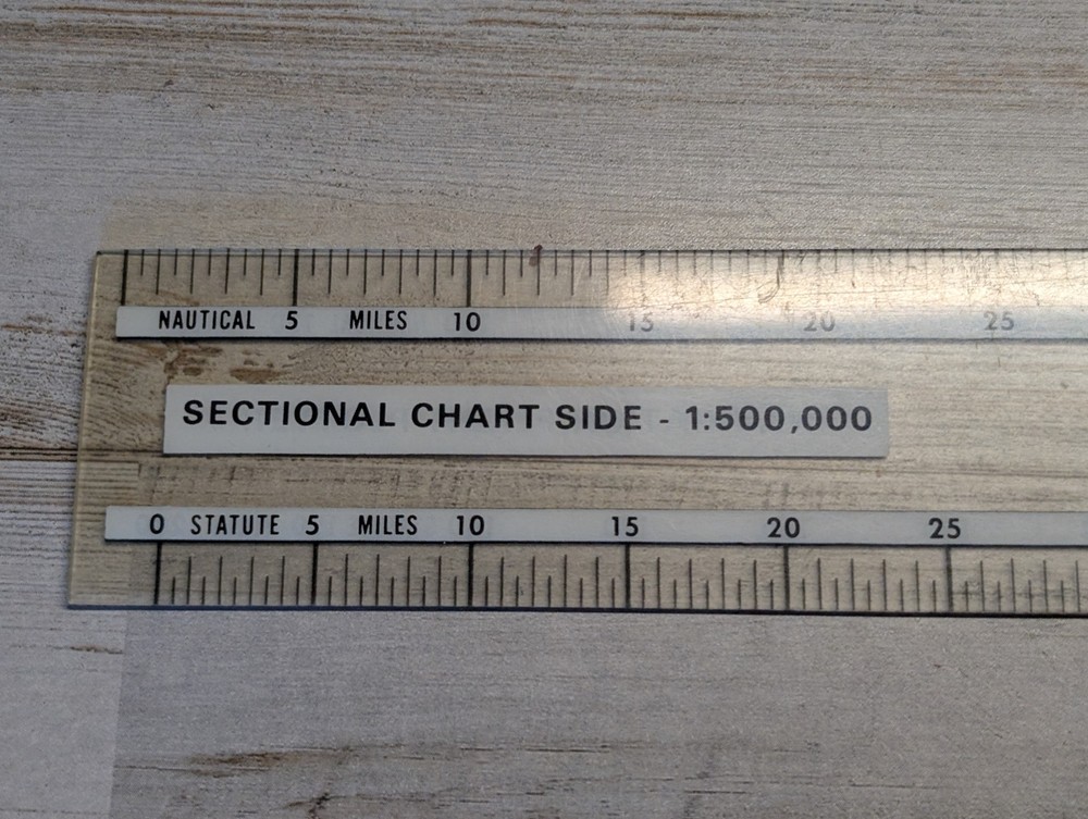 Aviation Flight Plotter Protractor WAC Sectional Chart Navigation Tool Pilot