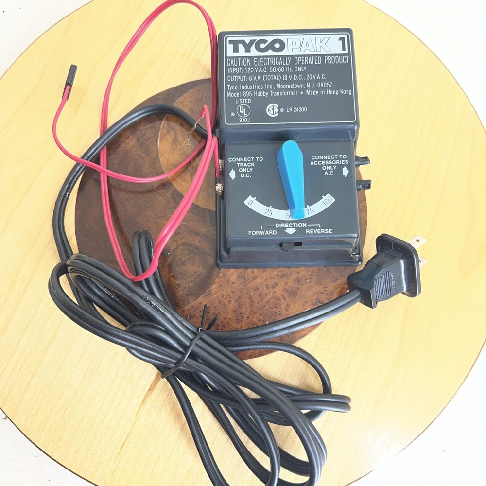 TYCO PAK 1 Model 895 Hobby Transformer Power Pack Train Controller