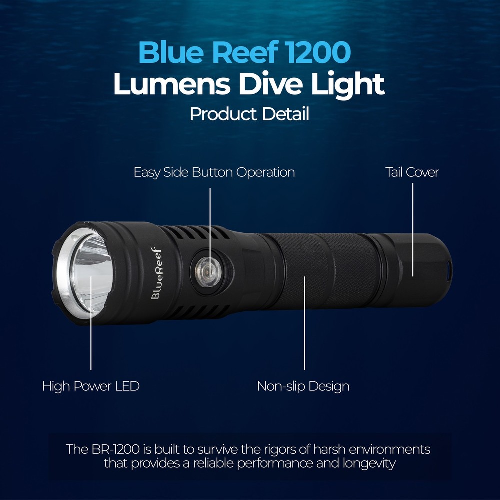 Blue Reef 1200 Lumens Dive Light