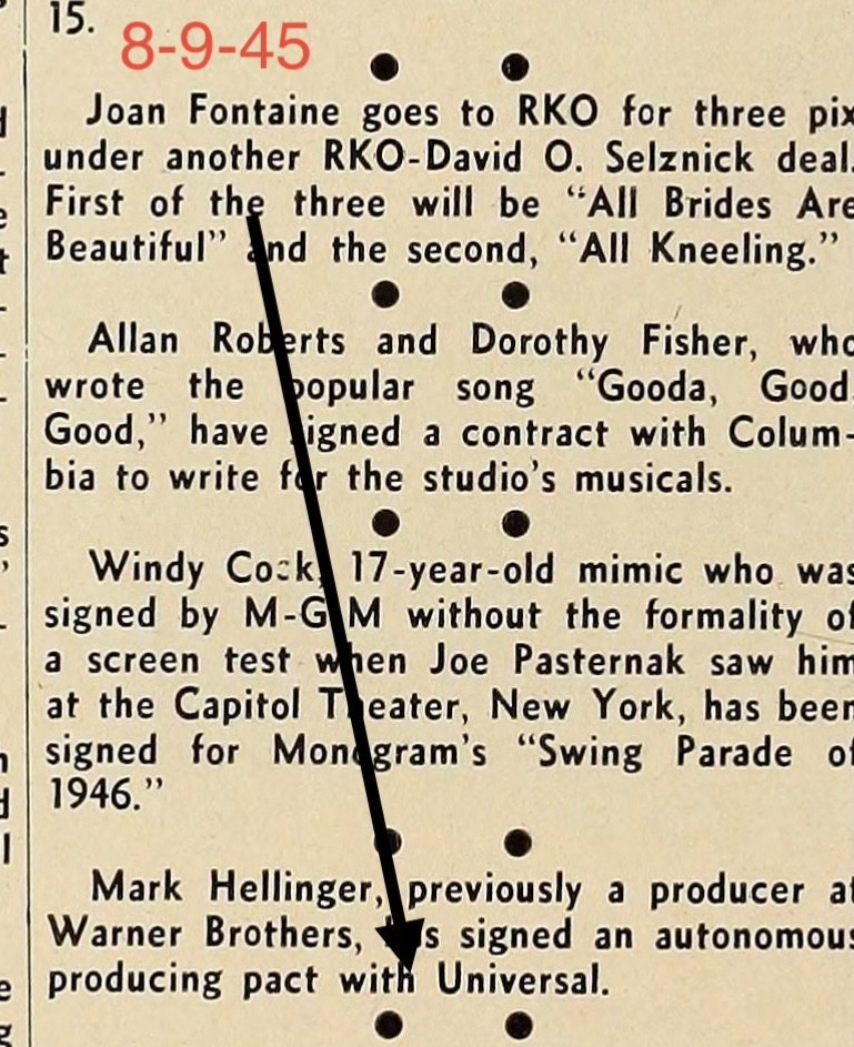 MICHAEL KANIN JEROME KERN—CENTENNIAL SUMMER–MONTY WOOLLEY’s Script