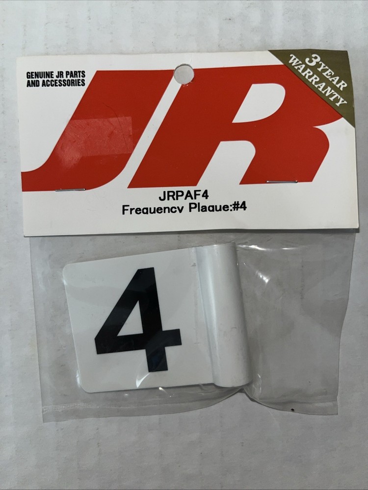 JR JRPAF4 Frequency Plaque #4 •