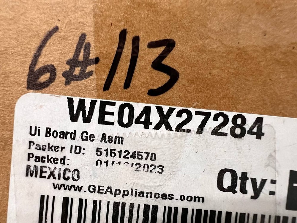 Genuine OEM GE UI Board Asm WE04X27284