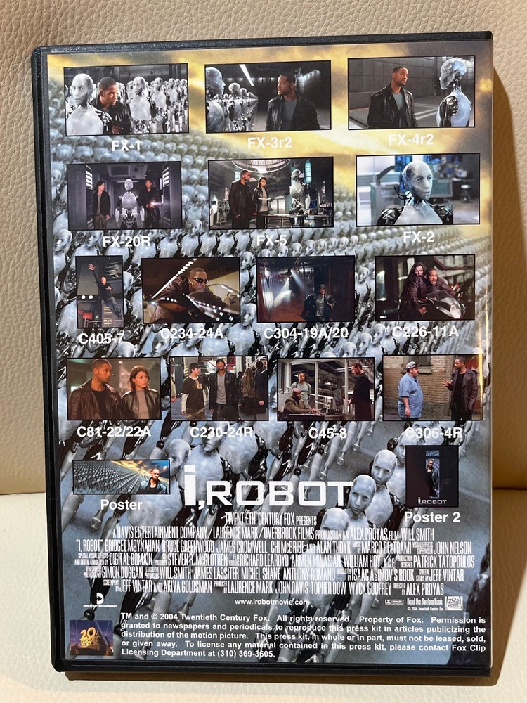 Autographed Will Smith 'i,Robot' Cd-Rom Press Kit - Beckett Coa!