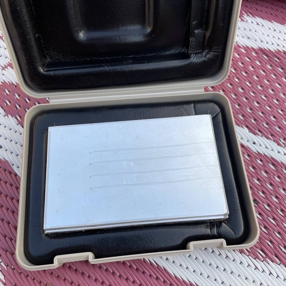 Vintage Compaq PCMCIA External Hard Drive Disk Pack w/ Case Untested