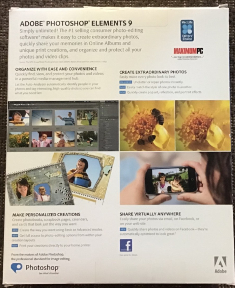 Adobe Photoshop Elements 9 2-Disc Set Complete