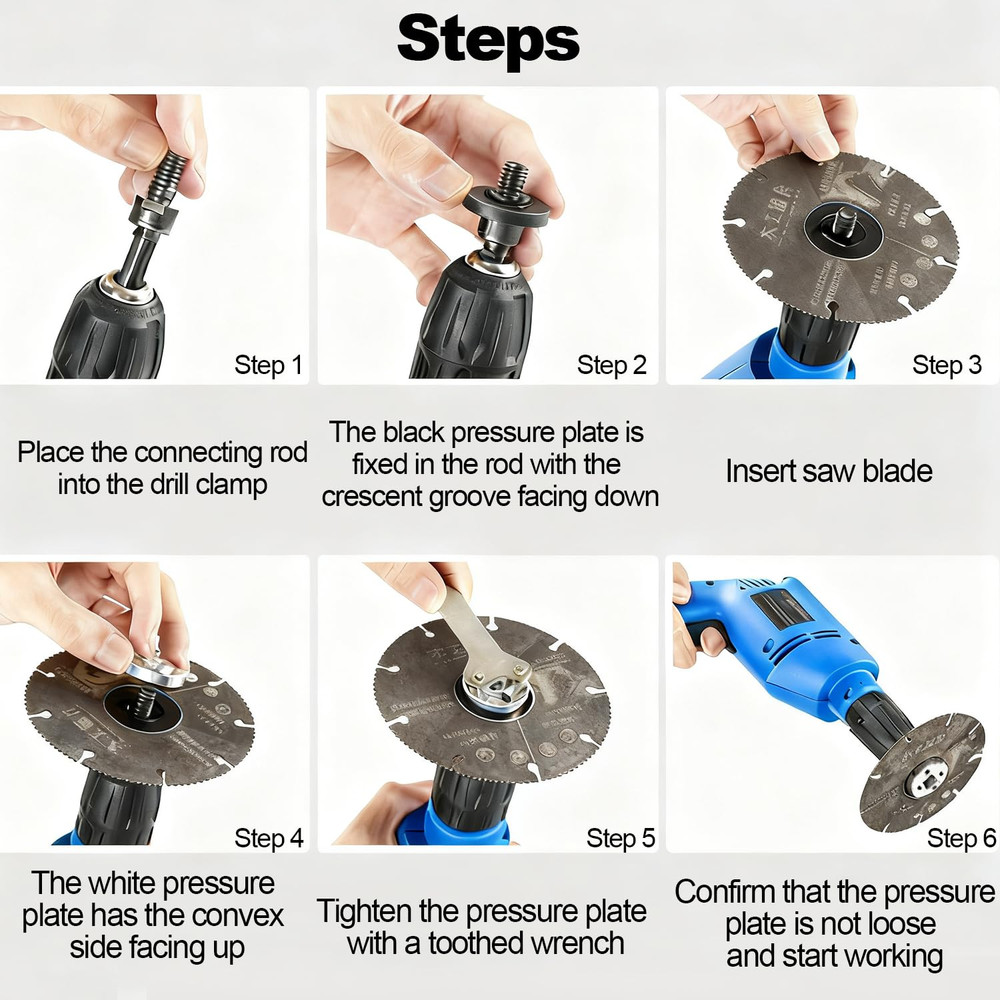 Electric Drill Angle Grinder Connecting Rod Set, Angle Grinder Tool Drill Arb...