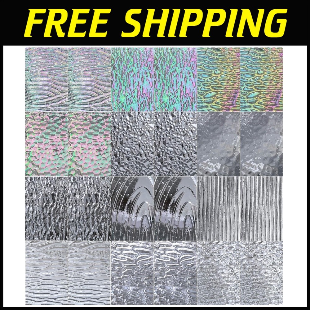 Iridescent Stained Glass Variety Pack - 24 Sheets