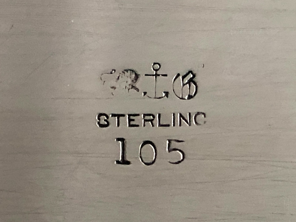 Antique Gorham Cluny Pattern Sterling Silver Rectangular Hinged Box, 177 Grams.